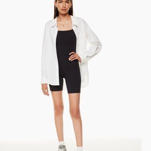 Aritzia Wilfred 7” Divinity Romper - Black